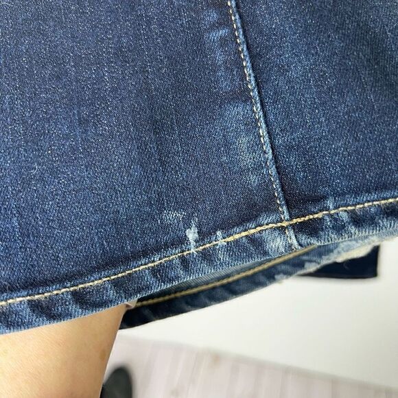 Paige Laurel Canyon Womens Denim Jeans Wide Leg Flared Blue Wash Size 26 - Picture 4 of 11